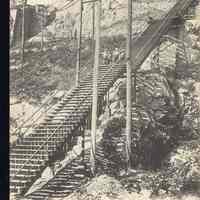 Postcard: Steps, Weehawken, NJ,