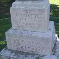          reference photo: Tolton grave from wikipedia 2014
   