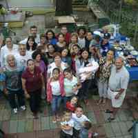 Color photos, 10, of Tom Olivieri family gathering, Hoboken, September 5, 2004.