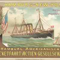 Postcard: Hamburg-American Line, Hoboken, NJ