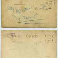          reverse photo postcards 2 (top) + 3; Artura stamp block ca. 1910-1924
   