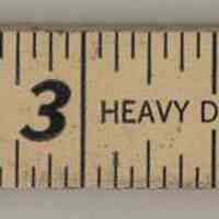 Rule, folding, 72", manufactured by Keuffel & Esser, probably Hoboken, no date, ca. 1950-1960.