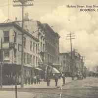 Postcard: Hudson Street, Hoboken, NJ