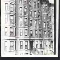 B&W photo of apartment building at 1110 Park Avenue, Hoboken.