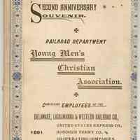 Souvenir program: Second Anniversary Exercises of R.R. Dept., Y.M.C.A., Hoboken, N.J., Nov. 5, 1891.