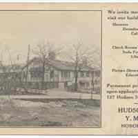 Postcard: Hudson Hut, Y.M.C.A., Hoboken, N.J. No date, circa 1919-1922; unposted.