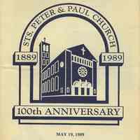 Bulletin, Sts. Saints Peter and Paul Church 1889 1989 (Hoboken, New Jersey), 100th Anniversary, May 19, 1989.