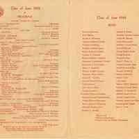          pp [2-3] Program;  Class of June 1945 Boys
   