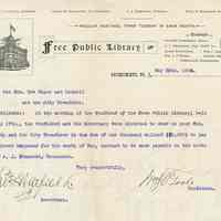          letter (partial view - portion of sheet used)
   