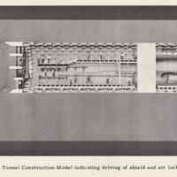          pg 85 Tunnel Construction Model indicating driving of shield & air locks.
   