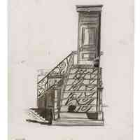 Greyscale Illustration of 717 Park Avenue, circa 1986