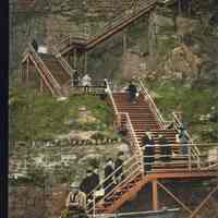 Postcard: Steps, Weehawken, NJ,