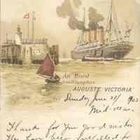 Postcard: Hamburg-American Line, Hoboken, NJ