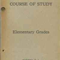 Course of Study in Language and Literature for the Kindergarten and Elementary Grades