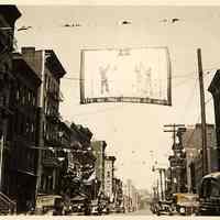          Digital image of B+W photograph of Monroe Street looking north from Fifth Street, Hoboken, no date, ca. 1942-1945. picture number 2
   