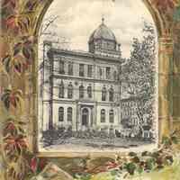 Postcard: Library, Hoboken, NJ