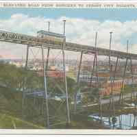 Postcard: Elevated Road from Hoboken to Jersey City Heights. No date, circa 1915-1925.