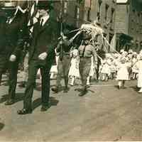 B+W photo of Maypole parade, Hoboken, June 4, 1921.