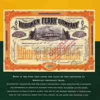          detail dustjacket back Hoboken Ferry stock certificate
   