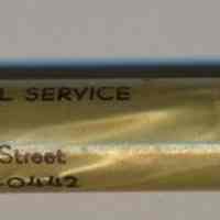          Mechanical pencil imprinted with advertising for Applegate Funeral Service, 225 Washington St., Hoboken. picture number 1
   