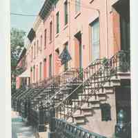 Gallagher Postcard: #31. 11th & Garden St. Brick Rowhouses. Photo by Brian Gallagher.