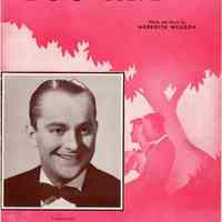 Sheet music: You and I. Theme Song of Maxwell House Coffee-Time. (Teddy Powell photo) Words & Music by Meredith Willson. Copyright 1941.