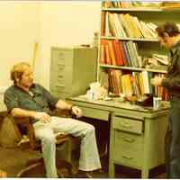 Digital scan of color photo of Bethlehem Steel Hoboken Shipyard, Hoboken, no date, circa 1970-1980.