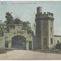 Postcard: Hoboken, N.J. Lodge and Entrance to Castle Point. No date, circa 1901-1907; unposted.