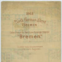          Cabin Plan, S.S. Bremen, North German Lloyd Steamship Co., Bremen, August 1911. picture number 4
   