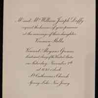          Wedding Invitations to Anita Heimbruch from the Duffy family, 1938 picture number 4
   