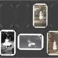 Digital images of 17 photo album leaves with 234 photos of the Millenthal family including Paula Millenthal at Stevens Hoboken Academy, Hoboken, ca. 1948-1950