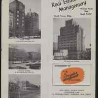 Advertising flier for real estate management services.