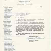 Digital image: letter to Hugh A. McGuire, Dept. of Public Works, Hoboken from UNICO, Hoboken Chapter, May 2, 1960.