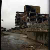 Digital color image of the Maxwell House Coffee plant site with demolition underway, Hoboken, October 2004