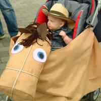 Color photos, 229, of Hoboken Baby Parade at Sinatra Park, the riverfront walkway & Pier A Park, Hoboken, May 15, 2005.