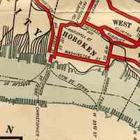          map detail, rotated, of Hoboken
   