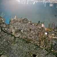 Color print of satellite image of Hoboken taken June 1, 2004.