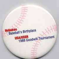 Pin badge commemorating Hoboken, Baseball