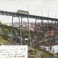 Postcard: Trolley, Jersey City, NJ