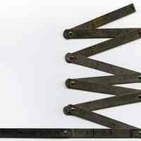 Rule, folding pocket, 3 foot, metal: Keuffel & Esser Co., N.Y., n.d., ca. 1893-1927.