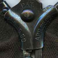          front detail 2: closer view of slider with patent dates
   