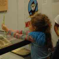 Color photos, 9, of a class visit to exhibtion, Every Object Tells A Story, Hoboken Historical Museum, Hoboken, December 13, 2006.