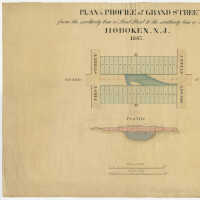          Plan and Profile of Grand Street from the Northerly Line of First Street to the Southerly Line of Second Street, (Hoboken, 1867.) picture number 2
   