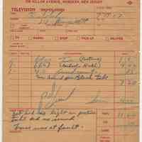 Receipt for Kostelecky, 218 Bloomfield St. (Hoboken) from Paul