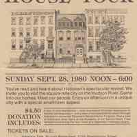 Poster and guide for Hoboken House Tour, 1980.