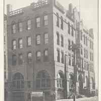 Printed B+W photograph of Second National Bank, 77 River St, Hoboken, no date, ca. 1900-1908.