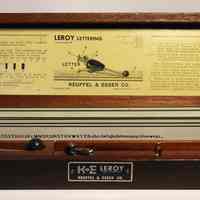 Leroy lettering set manufactured by Keuffel & Esser Co., copyright 1950.