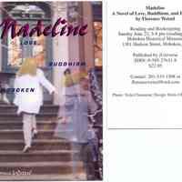 Postcard for Reading & Booksigning by Florence Wetzel, author of "Madeline" at the Hoboken Historical Museum, June 22, 2003.