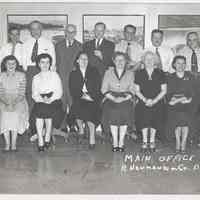 B+W photo of R. Neumann & Co. main office, Hoboken, December 12, 1950.