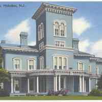 Postcard: Stevens Institute [Stevens Castle], Hoboken, N.J. No date, circa 1930-1950; unposted.